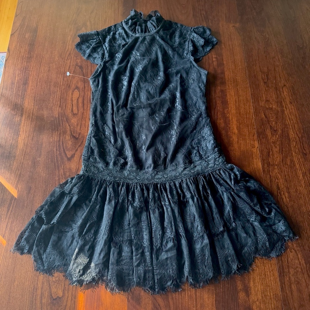 “Wednesday Addams” black lace dress - Picture 1 of 6